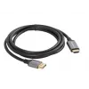 Lanberg CA-DPHD-20CU-0018-BK videokaapeliadapteri 1,8 m DisplayPort HDMI Type-A (standardi) musta, hopea