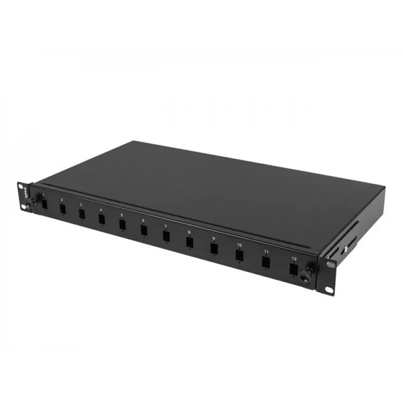 Kuitukaapelointikotelo LANBERG FOP1-12SS-LDB — 12x SC Simplex, 12x LC Duplex