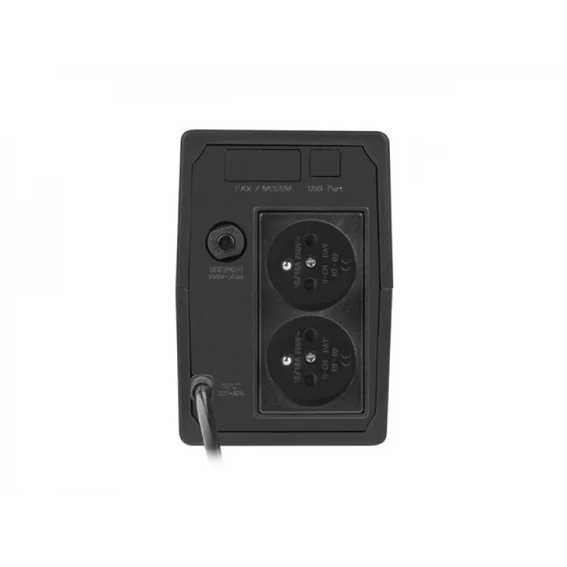ARMAC Home Lite HL/850E/LED/V2 line-interactive-UPS 850VA / 480W, 2× E-tyypin pistorasia, AVR, 12V 9Ah akku, 40 dB