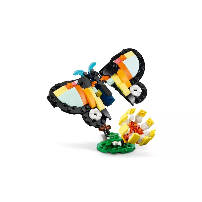 Rakennuslelu LEGO Creator 3-in-1 villieläimet trooppinen tukaani setti 31173