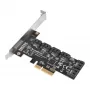 SILVERSTONE Serial ATA -ohjain SST-ECS06 — PCIe-kortti kuudella SATA-portilla