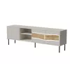 TV-taso cama meble INSERTO 3D1W 190x40x62 cm cashmere-viimeistely LED-valaistuksella