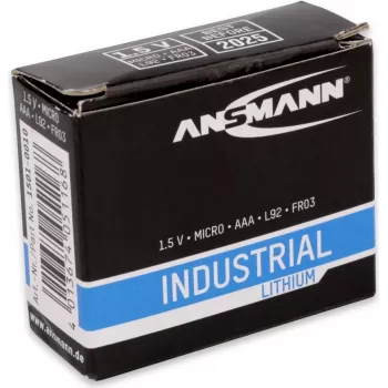 ANSMANN - paristo 10 x AAA-tyyppi Li - musta (1501-0010)