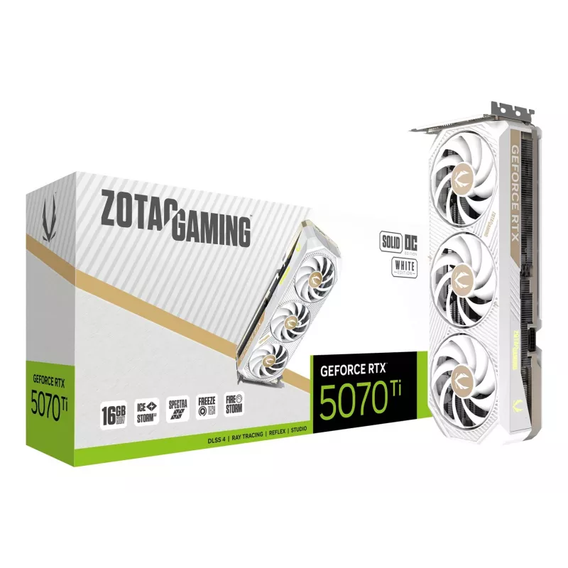 ZOTAC GAMING GeForce RTX 5070 Ti SOLID CORE OC 16GB GDDR7 -näytönohjain