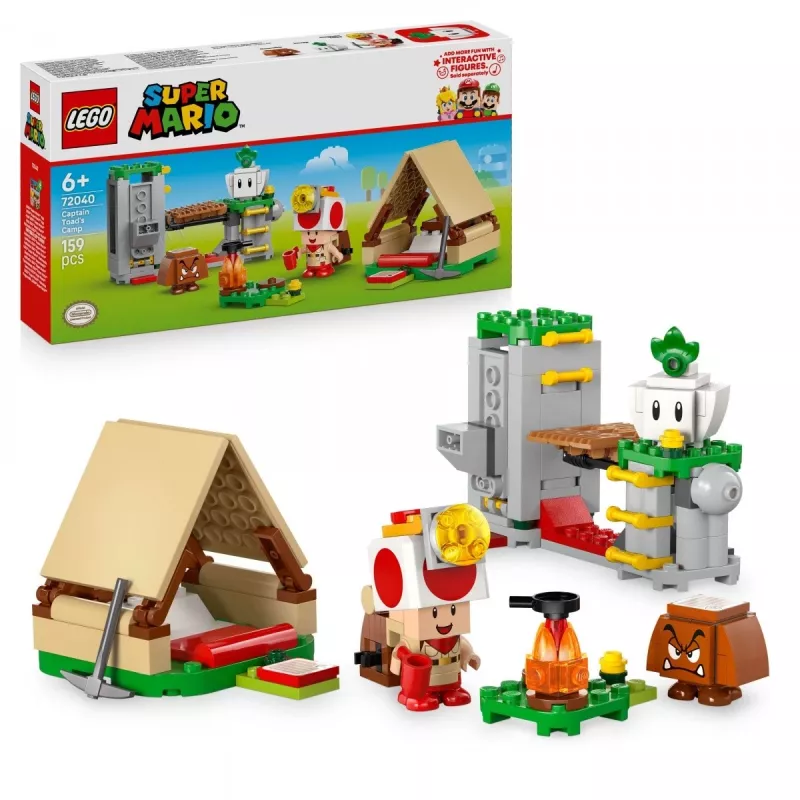 LEGO Captain Toadin leiri -sarja 72040 rakennuslelu, interaktiiviset Super Mario -toiminnot