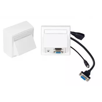 Vivolink WI221192 kojerasia HDMI + VGA + 3,5 mm valkoinen