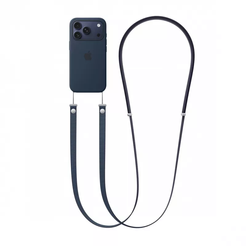 Kantohihna Apple Crossbody Strap sininen — pituus 2,08 m, rPET ja ruostumaton teräs
