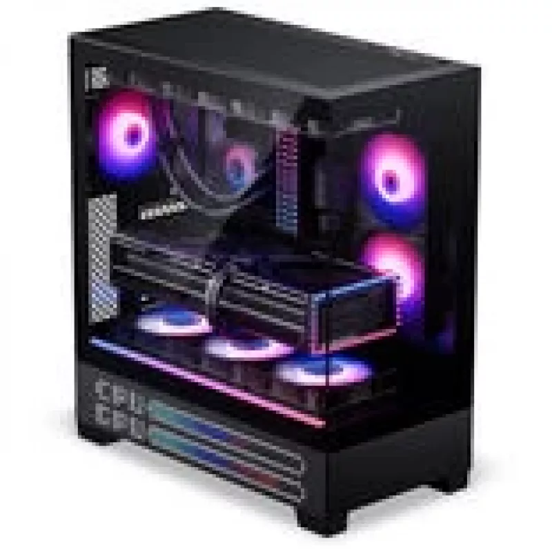PHANTEKS XT View Matrix -tietokonekotelo, miditorni, E-ATX, karkaistu lasi, Matrix LED - musta (PH-XT523VM1_DBK01)