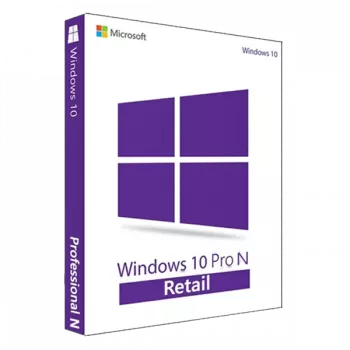 Microsoft Windows 10 Pro N – vähittäismyyntiavain