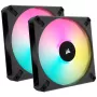 Corsair iCUE AF140 RGB ELITE CO-9050156-WW kotelotuuletin, PWM, 140 mm, (2 kpl) RGB-ohjaimella, musta