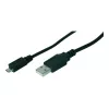 Assmann USB-liitäntäkaapeli, tyyppi A - Micro B, M/M, 1,0 m, USB 2.0 yhteensopiva, UL, musta (AK-300127-010-S)