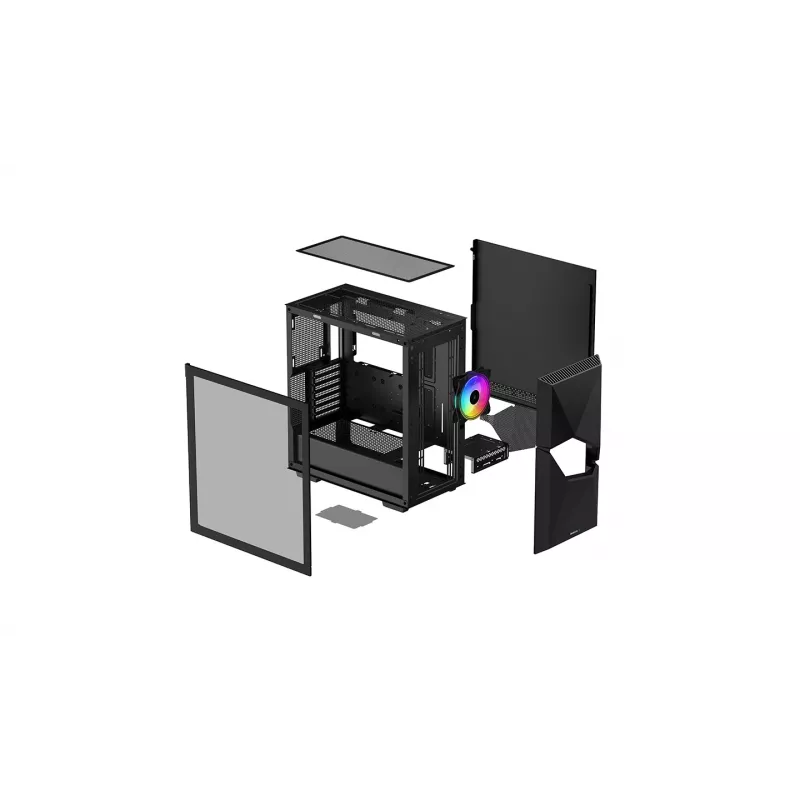 Deepcool | MID TOWER CASE | CYCLOPS BK | sivulasiseinä | musta | Mid-Tower | virtalähde mukana ei | ATX PS2