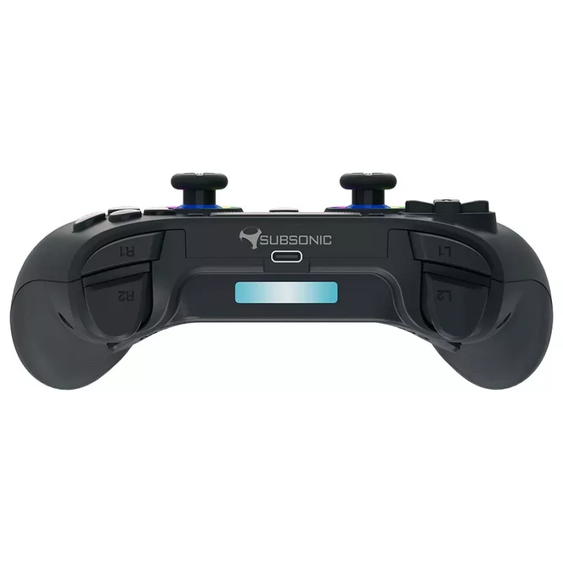Subsonic PS5 Wireless LED -ohjain musta D-pad Home Options Share