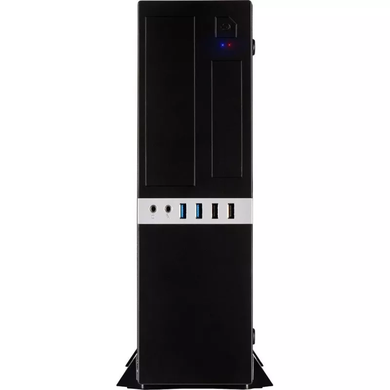 Inter-Tech IT-503 - SFF - Mini-ATX - ei virtalähdettä (TFX12V) - mattamusta - USB/audio (88881270)