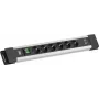Pistorasialista Bachmann CONNECTUS BM005920 — 6x CEE7-pistorasiaa, 1x USB-A 22W, 2,0 m kaapeli