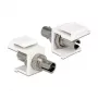 Delock 86348 Keystone-moduuli ST Simplex -sovitin, valkoinen