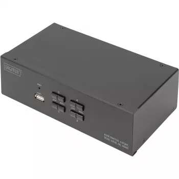 KVM-kytkin Digitus DS-12883 4 porttia Dual Display 4K HDMI USB