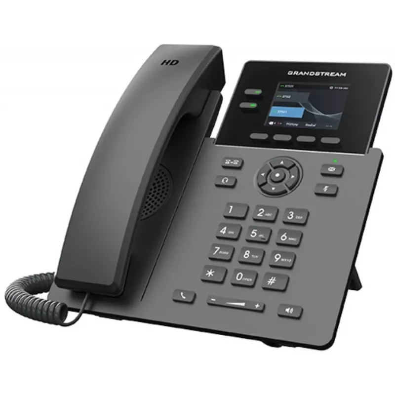 IP-puhelin Grandstream GRP2610P carrier‑grade PoE-tuella ja HD-äänellä