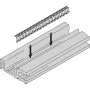 SCHROFF HORIZ.RAIL H VT 84HP EMC - telakointitarvike (24576084)