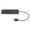 USB-keskitin Tellur Basic 4-porttinen USB 2.0 — musta, 4x USB-A-liitäntää