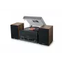 Kotiaudio-midisysteemi muse MT-120 MB — 20 W RMS, 2-tiekaiutin, AC 100–240 V 50/60 Hz, musta/läpinäkyvä/puu