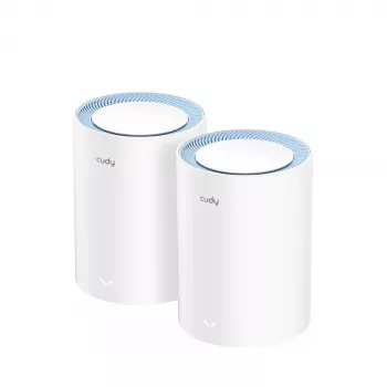 Mesh-järjestelmä Cudy M1200 2 kpl:n pakkaus – Dualband-Wi-Fi 5 (300/867 Mbit/s), 2 yksikköä, 1x LAN-portti, tukee 100 laitetta