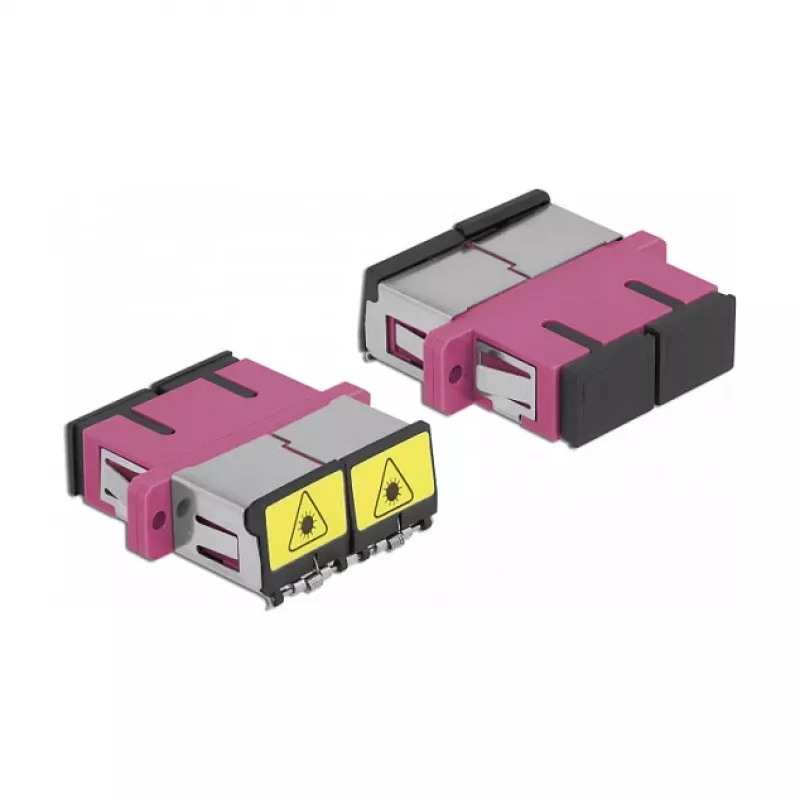 Kuitukytkin DeLOCK 86896 SC Duplex naaras SC Duplex naaras Multimode violetti