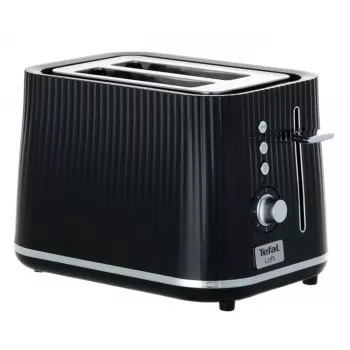 Leivänpaahdin Tefal Loft 2S TT761838 — 2 viipaletta, 7 paahtoastetta, sulatus/lämmitys, irrotettava murulaatikko, musta