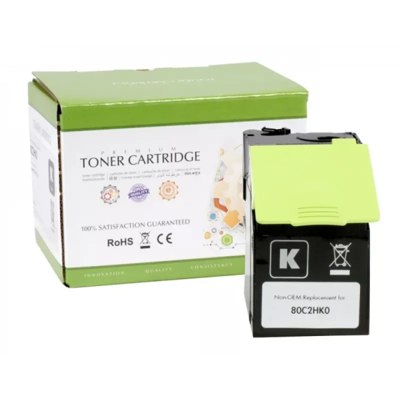 Yhteensopiva Static-Control Lexmark 802HK, musta, suuri kapasiteetti, 4000 s. (80C2HC0)