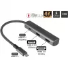 USB Type-C -keskitin Alcasa HUB-C002A 5000 Mbit/s HDMI USB 3.0