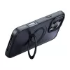 McDodo PC-4932 suojakotelo iPhone 16 Pro sisäänrakennetulla jalustalla, musta