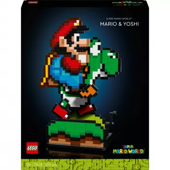 Rakennuslelu LEGO Super Mario World Mario & Yoshi setti 71438 — interaktiiviset hahmot ja rakennettavat pelielementit