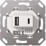 Gira USB-virtalähde 2f Type-A/C asennus valkoinen 234900 (234900)
