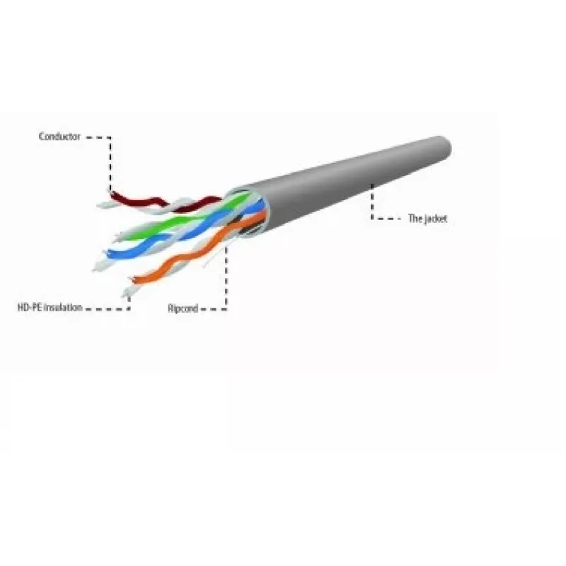 Gembird UPC-5004E-L/100 verkkokaapeli harmaa 100 m Cat5e U/UTP (UTP)