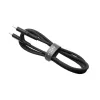 USB-C–USB-C-kaapeli FIXED FIXDLS-CC12-BK, 1,2 m, 60 W virta ja data