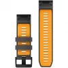 Garmin QuickFit-kelloranneke 26 mm silikoni grafiitti/Spark Orange (010-13393-05)