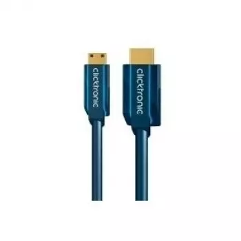 Mini-HDMI+-sovitinkaapeli Ethernetillä (HDMI A/HDMI Mini C) – 2,0 m suurnopeussovitin HDMI:stä Mini-HDMI:hin