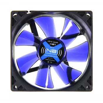 Tietokoneen kotelotuuletin NoiseBlocker BlackSilentFan XE1 92 mm, 1500 kierr./min, 17 dB, 50 m³/h, 4 V, musta