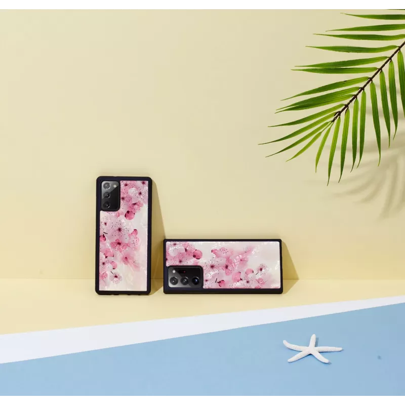 Suojakotelo iKins Samsung Galaxy Note 20:lle – Lovely Cherry Blossom -kuvio