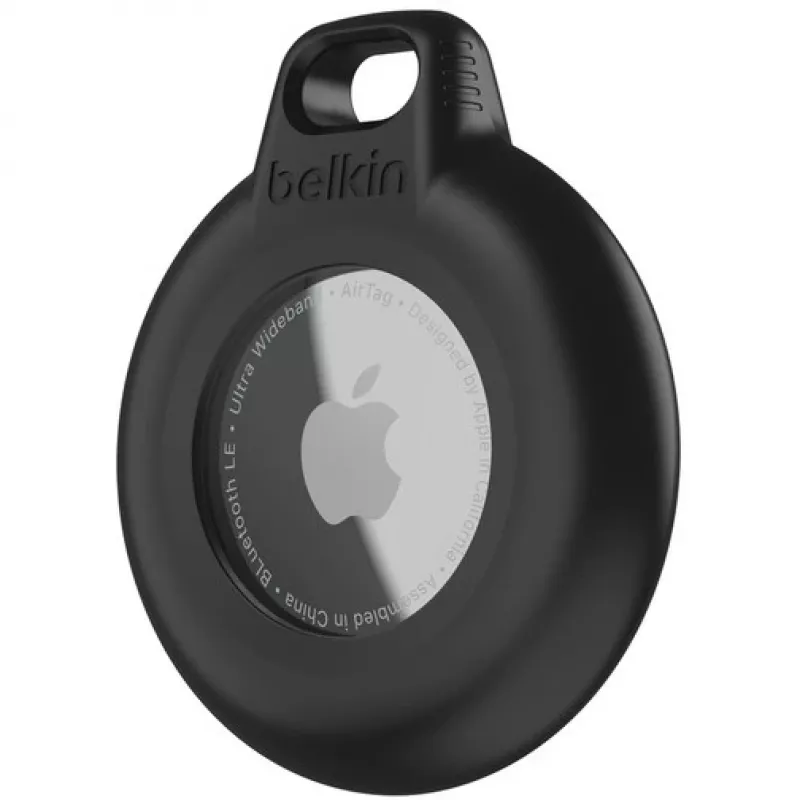 Belkin Secure Holder avaimenperällinen pidike Apple AirTagille, vedenpitävä, musta (4 kpl)