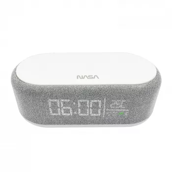 Bluetooth-kaiutin, herätyskello ja langaton laturi Nasa SPC400