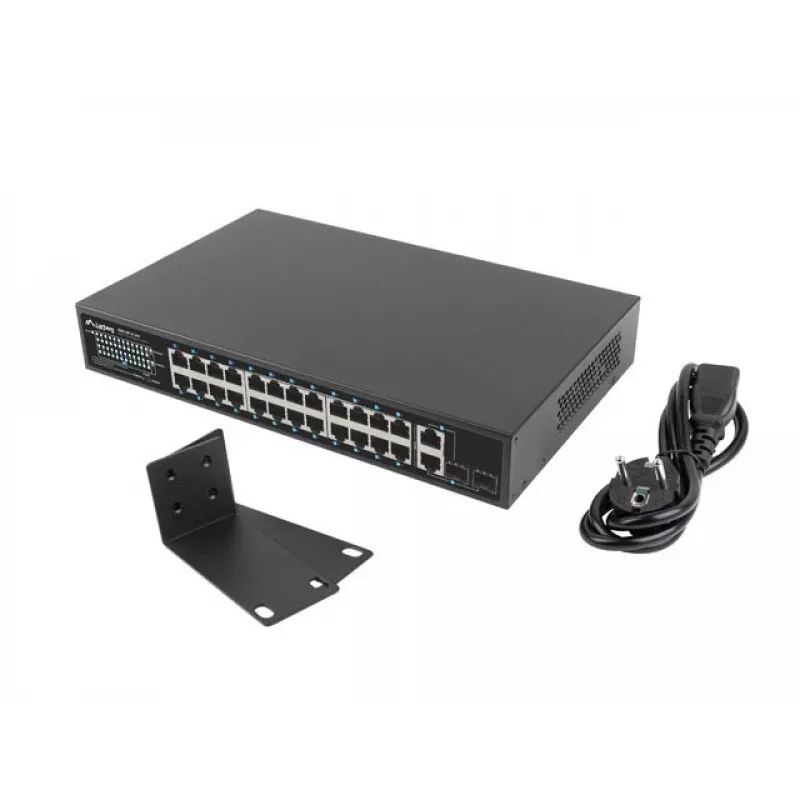 Lanberg RSFE-24P-2C-250 verkkokytkin hallitsematon Gigabit Ethernet (10/100/1000)