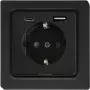 Eltako pistorasia antrasiitti matta DSS55E+USBA+C-am (30055900)
