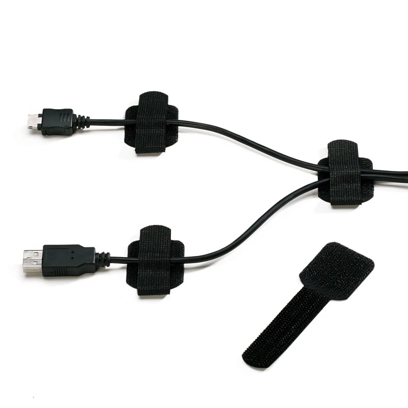 LABEL THE CABLE PRO seinätarrakiinnike, 50 kpl sarja - musta