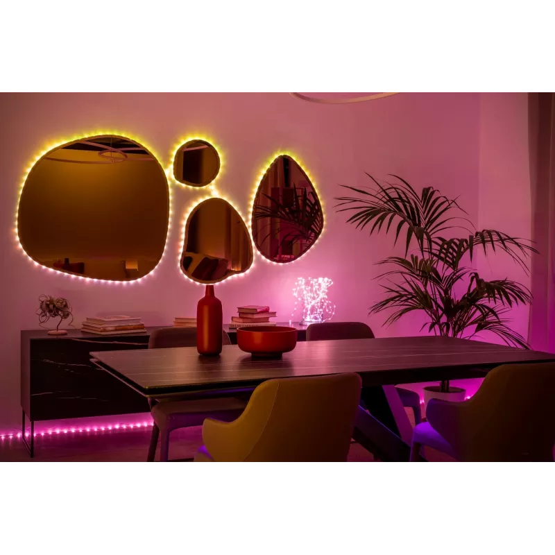 Twinkly Dots 60 RGB USB älyvalot, 3 m, musta