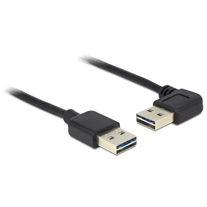 USB-kaapeli DeLOCK 5 m USB 2.0 A uros/uros 90°