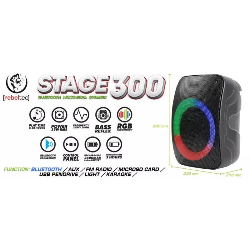 Bluetooth-kaiutin Rebelt ec STAGE 300