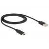 USB-kaapeli DeLOCK 83600 USB 2.0 1 m USB-C USB-A musta
