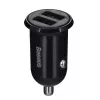 Autolaturi Baseus Gain Pro yleinen musta – 2× USB 2.0, 2,4 A per portti, tulo 12–24 V, lähtö 5 V