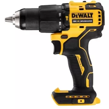 DeWALT DCD709N-XJ 18V XR hiiliharjaton akkuiskuporakone-ruuvinväännin, 1650 r/min, 65 Nm, 340 W, pikaistukka 13 mm, 1,2 kg, ilman akkua ja laturia, musta/keltainen